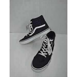 Vans Embroidered Rose Floral High-Top Athletic Skateboarding Shoes Size 6 Missy